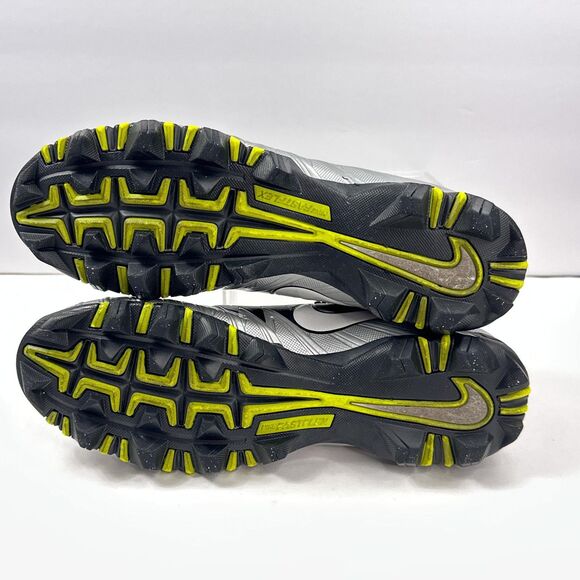 Nike Football Cleats Alpha Menace Shoes Mens 11 Black Silver Mid 878122-001 main image 8